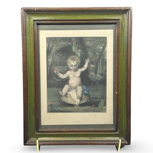 Sir Joshua Reynolds Charles Marr Puck Vintage Framed Print Fairycore Shakespeare